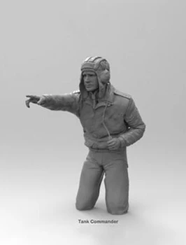 1/16 Съветски Командир на Танк Т-72 поставка играчка Модел от Смола Миниатюрна фигурка от катран В Разглобено формата на Неокрашенная