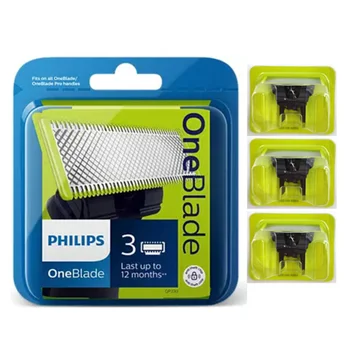 1/2/3 опаковки оригинални сменяеми остриета Philips OneBlade за електрически подстригване Norelco QP2520, QP2530, QP2630, Pro QP6510, QP6520