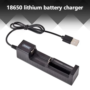 1 Слот Зарядно за Кратко Зареждане на Батерия 16340 14500 18650 26650 3,7 На Литиева батерия Бързо Зареждане от USB