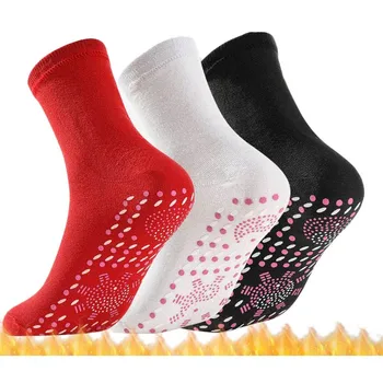 1 чифт Турмалиновых Чорапи За Отслабване, Зимни Топли Минерални Самонагревающиеся Чорапи, Грижи за здравето, Къси Чорапи, Чорап За Магнитотерапии