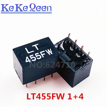 10шт LT455FW LT 455FW 455FW 455F 1 + 4 5Pin DIP-5 455 khz керамичен филтър За реле на сигнал връзка