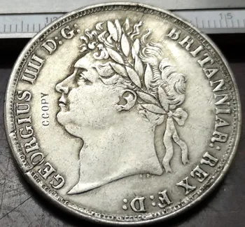 1821 Великобритания 1 Крон -Копие от монети Джордж IV