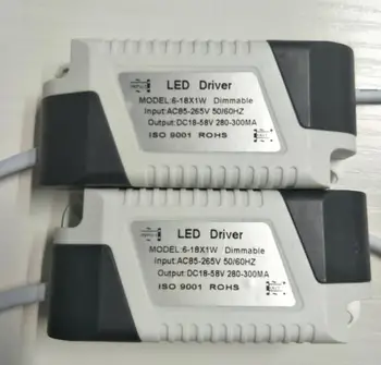 (6-18) x 1 W 6 W 10 W И 12 W 18 W Постоянен ток Затъмняване на Димиране на led драйвера DC12V-50V 300mA За светодиоди с висока мощност
