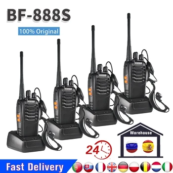 Baofeng BF-888S Преносима Радиостанция Преносимо Радио CB Радио UHF Предавател Comunicador Радиоприемник Русия/Испания в Чужбина на Склад
