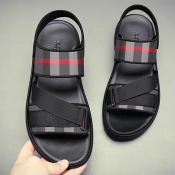 Coslony сандали мъжки 2022 тенденция лятото за отдих на открито нескользящие плажни луксозни маркови сандали с високо качество подметка с двойна употреба