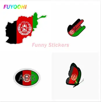 FUYOOHI Play Етикети Самоличността на Творчеството на Автомобилни Аксесоари Знаме на Афганистан Карта Мотоциклети Автомобили Стикер PVC Солнцезащитная Стикер