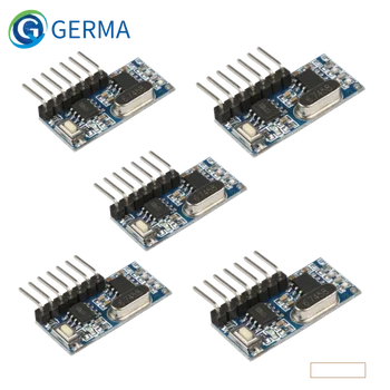 GREMA 5 БР. 433 Mhz RF Приемник, модул за Обучение Код Модул Декодер 433 Mhz Безжични 4 канален изход За Дистанционни 1527 2262 кодиране