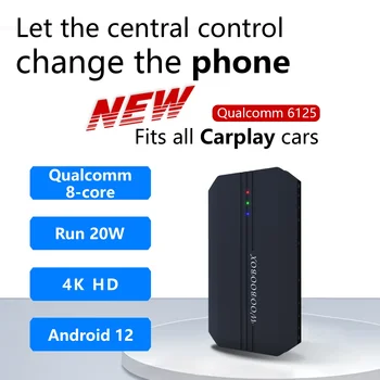 GT6 Carplay AI Box Android 12 Smart Mini AI Box 4G LTE Безжична Carplay 4 + 64G GPS Безжична Android Автомобил За 98% Марки автомобили