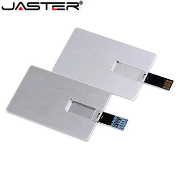 JASTER Usb Флаш памет 4 GB 8 GB 16 GB 32 GB 64 GB Метална Карта Стик Бизнес Подарък Usb Стик Кредитна Карта Дръжка Устройство