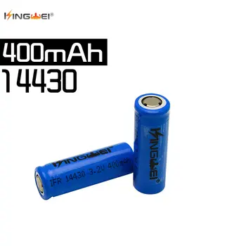 kingwei 4бр 3.2 v IFR 14430 LiFePO4 батериите 400mah акумулаторна батерия за фенерче факел камери