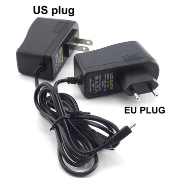Micro USB Адаптер за Захранване на Зарядно Устройство за променлив ток в постоянен 5 В 3A Трансформатор 100-240 В ЕС, САЩ Щекер Кабел За Нулев Преминаването на Таблета