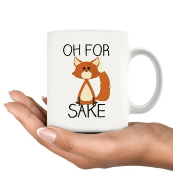 Oh For Sake Fox Mug Филм В Същия Стил Керамични Кафеена Чаша 11 унция Чаша За Чай С Мляко Коледен Подарък