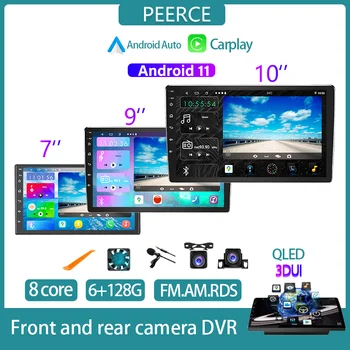 PEERCE A18 Android авто радио 2 din Мултимедиен Плейър, радио WirelessCarplay За Toyota, Volkswagen, Hyundai, Kia, Nissan, Honda Lada