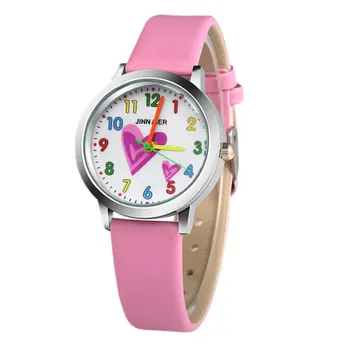 Relojes Модерен дизайн мультяшные сладки детски часовник във формата на сърце, студентски Детски часовници За Момичета, Ежедневни дамски кварцов часовник