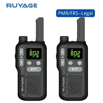 Ruyage Q18 Мини Преносима Радиостанция Акумулаторни Уоки-токита 1 или 2 бр за ПР PMR446 Преносима Двустранно Радиостанция на Далечни разстояния За Лов