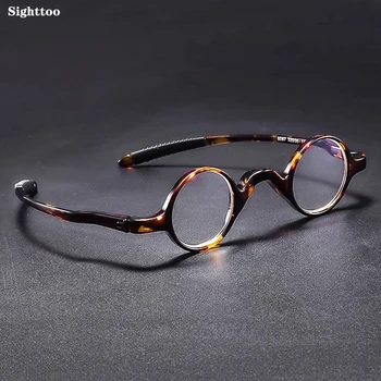 Sighttoo TR90 Ретро Очила За Четене Мъжки И Дамски, Стилни Кръгли Очила, В Малка Рамка Пресбтопические Очила Ультралегкие Мини Реколта