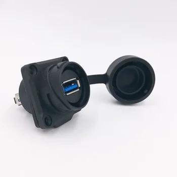 USB 3.0 водоустойчив USB конектор данни IP67 женски панел притежателя socekt водоустойчив H24