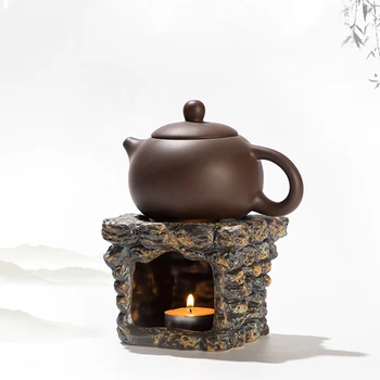 YXYMCF Ретро Керамични Топло за Чай Свещник Нагревательная Основата на Керамична Кадилница Не с Кана Запазва Топлината Чаена печка