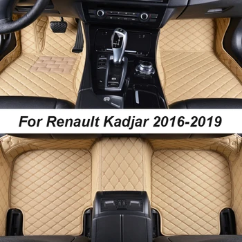Автомобилни Стелки За Renault Kadjar 2016-2019 Център Дропшиппинга Авто Аксесоари За Интериора На Кожени Килими, Постелки Накладки За Краката