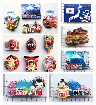 Азия Япония 3D Магнити За Хладилник Туристически Сувенир Орнаменти Ръчно изработени Изделия Магнитен Хладилник за Събиране на Подаръци