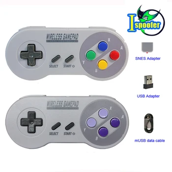 Безжични Gamepads 2,4 Ghz Джойстик Джойстик Контролер за SNES Super Nintendo Класически МИНИ Конзола изтрити Аксесоари