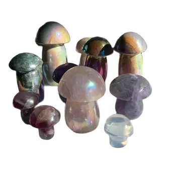 Гореща продажба на естествена форма на гъбички на кварцов кристал дерогиране гъби ангел аурата кристален высеканный за украса