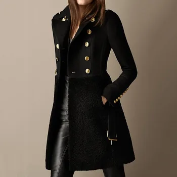 Дамско яке, в готически стил в стил пънк, оверсайз, Ново Модно Коварен Есенно-зимно дамско палто, яке, Ежедневното дамско палто, Оверсайз, M-4XL