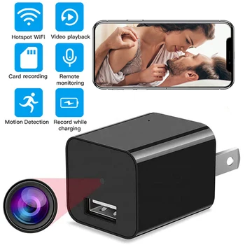 Домашна сигурност HD 1080P Безжична Камера за Видеонаблюдение С Wifi Micro Camera App Дистанционно наблюдение Безжична USB Камера за Наблюдение