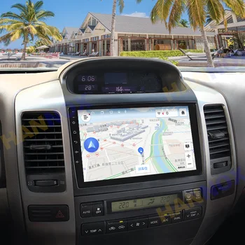 За 2004-2009 Toyota Land Cruiser Prado 120 Android Авто Радио Мултимедиен DVD плейър GPS Навигация на Видео 2din Главното устройство