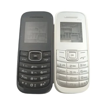 За Samsung Galaxy E1200 GT-E1200 E1205 Пълен Корпуса на Мобилен Телефон Калъф + Английска Клавиатура резервни Части за ремонт на