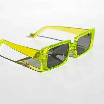Зелени Нюанси За Жени, Реколта Малки Правоъгълни Слънчеви Очила, Дамски Класически Квадратни Слънчеви Очила, Дамски Очила с UV400 Oculos De Sol