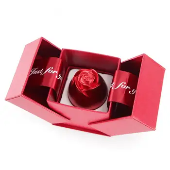 Калъф За Съхранение На Бижута Мода Пръстен Кутия За Сватба Роза Притежателя Колие Дисплей Подарък