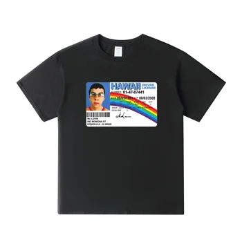 Летни Camisa masculina Mclovin Id Card Superbad Онази Мъжки Графични Тениски Ежедневни Памучен тениска За тийнейджъри Готини Тениски, Потници