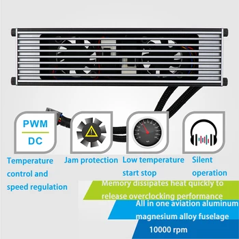 Настолен компютър Радиатор Памет PWM Контрол на температурата Регулиране на скоростта на Вентилатора Жилетка Сверхчастотный Артефакт DMC-U1 Intel AMD