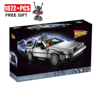 Нов DeLorean DMC-12 Back to the Future на Time Machine, Съвместим с 10300 Концептуални карами, Строителни Блокове, Играчка тухли, Коледни Подаръци за Момчета