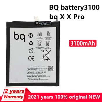 Нова Оригинална Батерия за телефон с Капацитет 3100 mah За BQ Aquaris X X Pro, Оригинални Сменяеми Батерии Bateria 