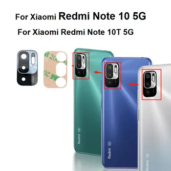 Оригинално Стъкло Задна Камера За Xiaomi Redmi Note 10 10T 5G Задната Стъклена Леща С Рамка Лепило на Стикера на Лепилото M2103K19G M2103K19C