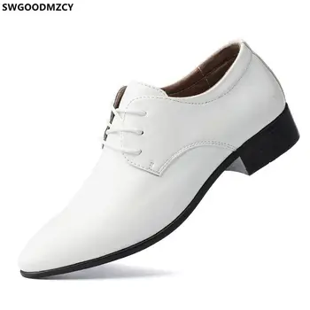 Офис мъжки обувки-Oxfords Italiano DERBI, Офис КОЖЕНА бизнес костюм 2022, елегантни мъжки обувки, класически мъжки обувки