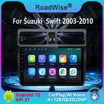 Пътен 2 Din Android Радиото в автомобила Carplay Мултимедия За Suzuki Swift 2003 2004 2005 2006 2007 2008 2009 2010 4G Wifi GPS DVD DSP