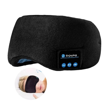 Слушалки За сън 3D Bluetooth 5,0 Превръзка На Главата е Подвижна и Моющаяся Безжична Bluetooth слушалка Маска За Очи С Микрофон За Страничните Спящи