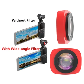 Стъклен Филтър обектив Широкоъгълен MRC за камерата DJI Osmo Pocket Gimbal 2 се използва само за снимки