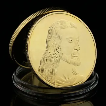 Сувенирни Монети Исус Коллекционный Подарък Тайната Вечеря Възпоменателна Монета Златна Колекция Леене На Християнството Отражение На Изкуството