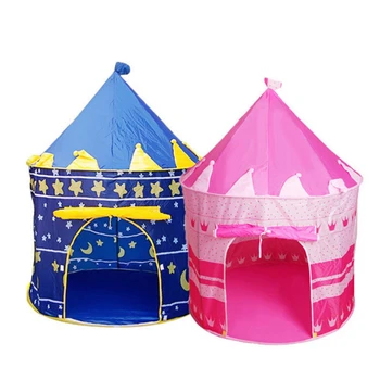 Детска Палатка Преносима Сгъваема Принцеса На Замъка На Принц За Момичета И Момчета, Игри Къща За Момчета, Детски Подаръци, Играчки За Помещения И На Улицата
